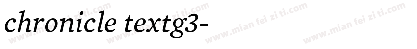 chronicle textg3字体转换